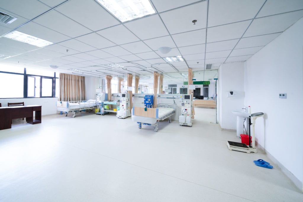 vinyl flooring in hospital