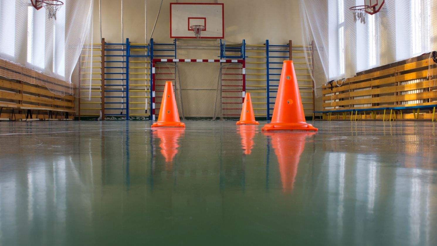 school gym hall flooring